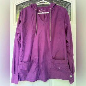 Butter soft long sleeve scrub top